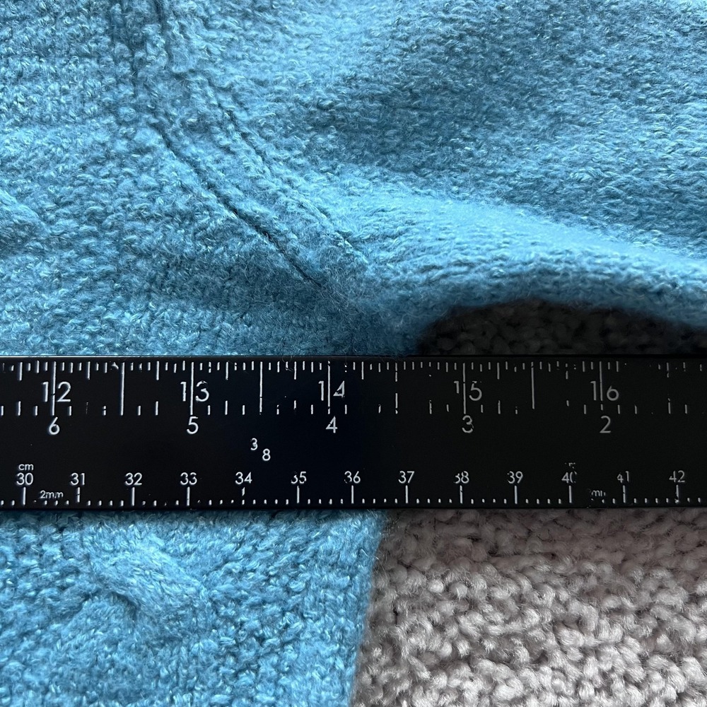 Loro Piana V-Neck Sweater Womens 38 Blue Cashmere Linen Silk‎ Knit *READ DESC* - Picture 12 of 16